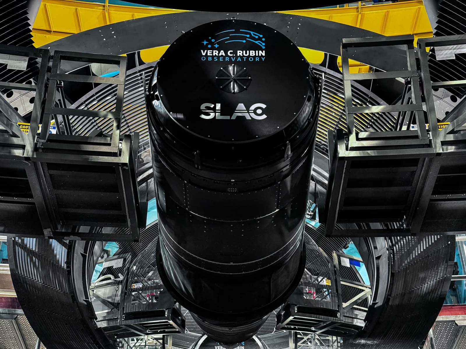 The LSST Camera, the world's largest digital camera, installed on the Simonyi Survey Telescope at the NSF-DOE Vera C. Rubin Observatory, the facility whose alert pipeline NVIDIA's cuPhoton announcement uses as its leading example.